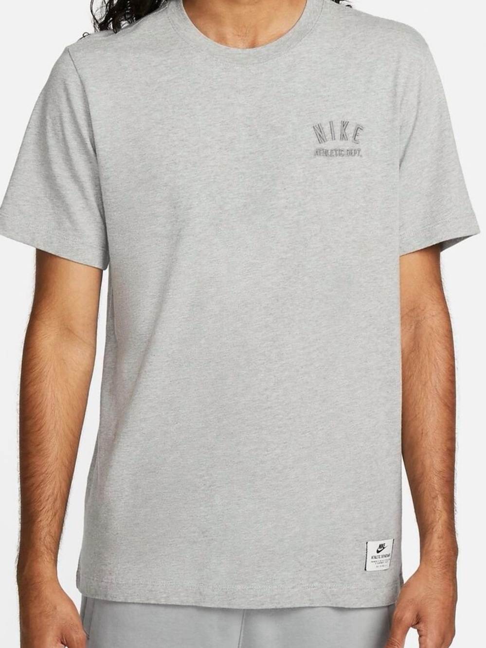 Nike Men’s Light Grey Short Sleeve Logo Tee